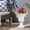 Antique White + Magnesium Oxide, variant on Delphine Urn Planter Black Magnesium Oxide Roman Style with Drainage Hole Indoor Outdoor Multi-Purpose Faux-Stone Planter No Assembly