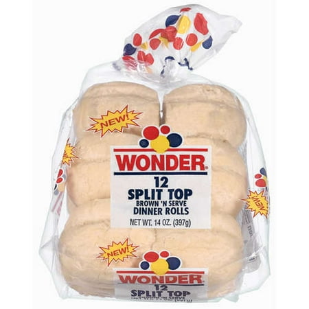 Interstate Brands Wonder Split Top Brown 'N Serve Dinner Rolls, 12 ea
