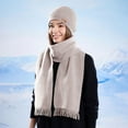 thumbnail image 2 of PureCasa Winter Beanie Hat Scarf Set for Women, Winter Beanie for Cold Weather, Soft Thermal Hand Warmer, Easy To Wear, Cold Clothing, 2 of 6