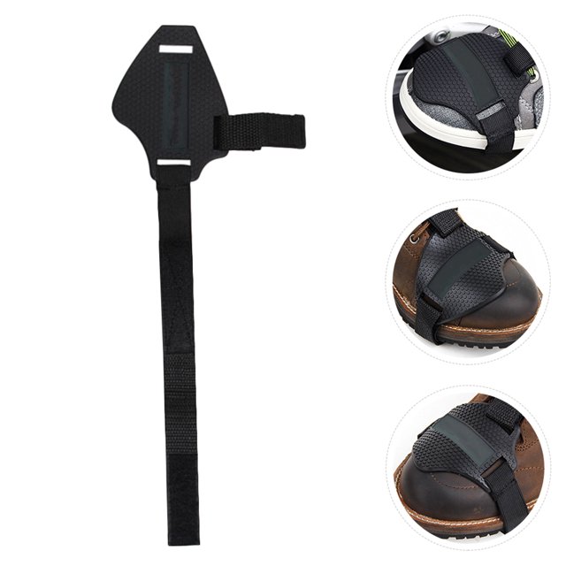 unbranded Motorbike Gear Shifter Pad Negro Protector De Ligero Y Resistente Para Cambio De Marchas