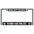 thumbnail image 1 of Decepticon Punish And Enslave Chrome License Plate Frame, 1 of 1