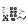 thumbnail image 1 of Milaget Kit de Remplacement de Feutres Cymbales 20 Pcs, Gris, 1 of 9