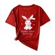 thumbnail image 1 of Camisas de Manga Corta para las Mujeres Moda Casual Impresión Cuello Redondo Suéter Tee Blusas, 1 of 4