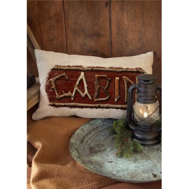 Heritage Lace Canoe Rental Lodge Hollow 12 X 20 Natural Pillow Cover