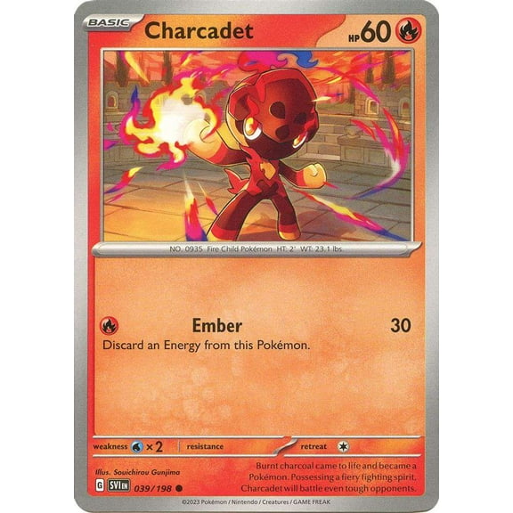 Pokemon Scarlet & Violet Base Set Common Charcadet #39