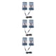thumbnail image 4 of Matsuzay 1 par de guantes calefactables unisex para acampar, mitones de punto cálidos, recargables por USB, tamaño libre, suministros para el hogar con Azul 3piezas Matsuzay CBP191449, 4 of 6