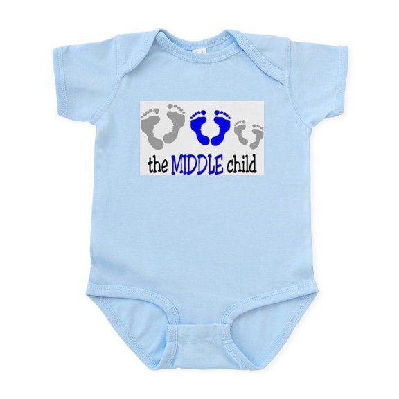 CafePress - THE MIDDLE CHILD Infant Bodysuit - Baby Light Bodysuit, Size Newborn - 24 Months