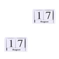 thumbnail image 2 of maskred Vintage Rectangular Mini Wooden Calendar Decoration Home Office Decor White 2Set, 2 of 6