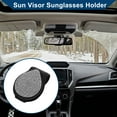 thumbnail image 2 of Unique Bargains Car Sun Visor Sunglasses Holder / Front Sun Visor Eyeglasses Clip Stylish Magnetic for Car SUV Truck / Durable Visor Panel Organizer PU Leather / 1 Pc White Faux Diamond, 2 of 7