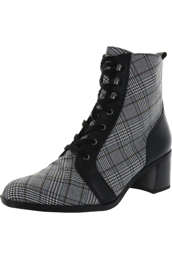 Womens Sevilla Leather Lace Up Booties