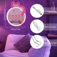 thumbnail image 2 of JFLLamp Cat Shape Neon Mirror Light LED Pink White Wall Decor USB Powered Hanging Acrylic Mirror Light for Bedroom Kids Room, 2 of 8