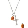 thumbnail image 2 of Delight Jewelry Resin Buddha Head I Set You Apart Engraved Cross Zoey Necklace, 28", 2 of 4