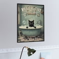 thumbnail image 4 of 500 Piece Jigsaw Puzzle 15" x 21" Finished Size Black Cat Wash Your Paws Artwork - Wood Puzzles - Family Activity Games Home Decor Wall Art - Wooden Puzzles, 4 of 8