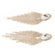 thumbnail image 5 of 2 uds exquisitos pendientes largos de borla de aleación de mujer pendientes colgantes de diamantes de imitación de moda para fiesta de boda oro, 5 of 10