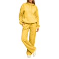 thumbnail image 5 of Sweat Suit Women Cute Comfortable Hoodie and Sweatpants Set | Track Suits for Women Set Resort Cute Y2k Petite Sets for Women 2 Piece for Trip Walking Travel Yellow XXL, 5 of 5