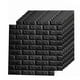 thumbnail image 1 of Rewera 10 Piezas Papel Pintado Negro Etiqueta de La Pared 3D Impermeable Autoadhesivo Papel Pintado Peel and Stick 35x38cm, 1 of 8