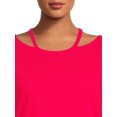 thumbnail image 3 of Terra & Sky Women's Plus Size Cut Out Neck Short Sleeve Top, 3 of 5