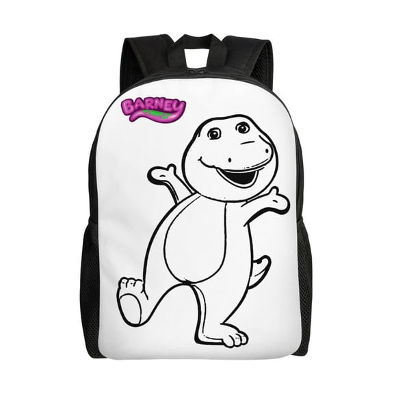 Barney Backpack Lightweight Daypack Large Capacity Travel Work College Back Pack Novelty Book Bag Laptop Bag