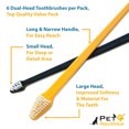thumbnail image 2 of Pet Republique Dual-Head Toothbrush for Most Size Dogs & Cats, 6 Count, 2 of 8
