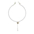 thumbnail image 1 of Collar Minnieouse mujer colgante insecto plateado, 1 of 6