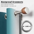 thumbnail image 2 of Outdoor Curtains for Patio Waterproof, Turquoise Grey Ombre Outdoor Privacy Panels Grommet, Farmhouse Gradient Minimalist Blackout Outside Curtains for Porch/Cabana/Pergola/Gazebo 54"x95", 1 Panel, 2 of 8