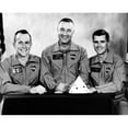 thumbnail image 2 of The Crew Of The First Manned Apollo Space Flight History (24 x 18), 2 of 2