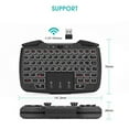 thumbnail image 5 of RK707 2.4GHz Wireless Portable Game Controller Keyboard Mouse Combo Turbo Function for PC/Raspberry Pi2/Android TV, 5 of 6