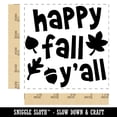 thumbnail image 2 of Happy Fall Y'all Square Rubber Stamp Stamping Scrapbooking Crafting - Small 1.25in, 2 of 7