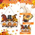 thumbnail image 2 of YUNOVA Thanksgiving Welcome Sign, Fall Gnome Door Hanger Wood Decor with Pumpkins, Vintage Autumn Plaque for Porch, Farmhouse Front Door Decorations Seasonal Wall Hanging, 2 of 7