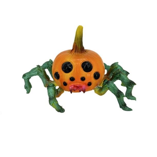 ¡Campaña con descuento!Adornos creativos de araña para Halloween, artesanías de resina, decoración de araña de hierba para jardín al aire libre