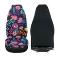 thumbnail image 4 of Uorisanigo Car Seat Covers - Non-Slip Purple Flowers Print Front Seat Cover Universally Used for Cars, SUV Trucks - 2PCS Car Driver Seats Covers Accessories, 4 of 7
