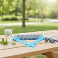 thumbnail image 6 of Yvsxxv Cooling Bandana, Water Absorbent Neck Wrap, Unisex Summer Outdoor Accessory, Grey+Blue, 1 Pc, 6 of 7