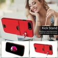 thumbnail image 2 of Allytechgroup Wallet Phone Case for iPhone 8 Plus/7 Plus with Stand, RFID Blocking PU Leather Shockproof Cover with Kickstand & Credit Card Slot Drop Protection for iPhone 8 Plus/7 Plus, Red, 2 of 10