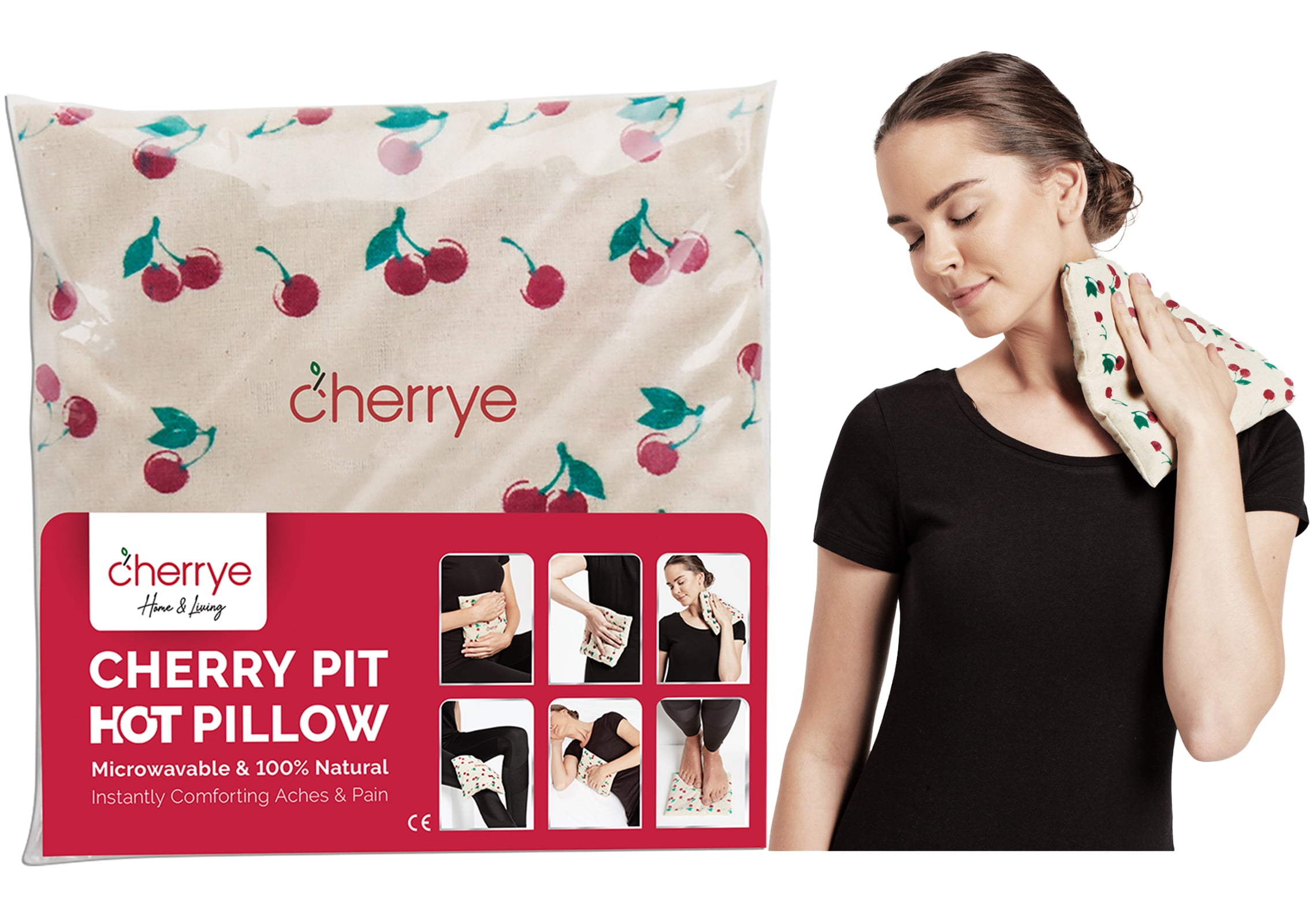 Cherry Pit Heating Pad Coffee Anyone Microwaveable Cherry 