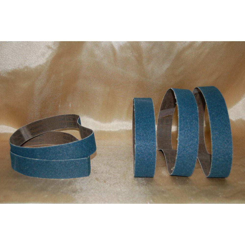 BLUEROCK ® Pack of 5 60 Grit Sandpaper Zirconia Alumina Sanding Belts