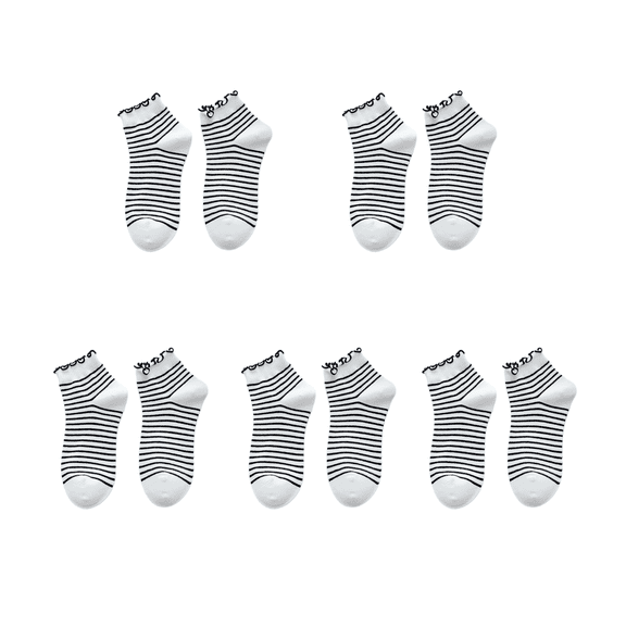 AUQ 5Pair Kid Socks,Cotton Socks for Kids,Girls Socks,Gray