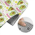 thumbnail image 5 of Honeii Avocado Work Out Pattern Bathroom Anti-Skid Pad Bathroom Mat Vintage Seamless Pattern Not-Slip Toilet Rug Set, 5 of 6