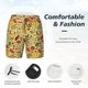 thumbnail image 3 of Balery Fruits And Vegetables Bañador para hombre, shorts de playa de secado rápido con entrepierna y forro de compresión-Medium, 3 of 6