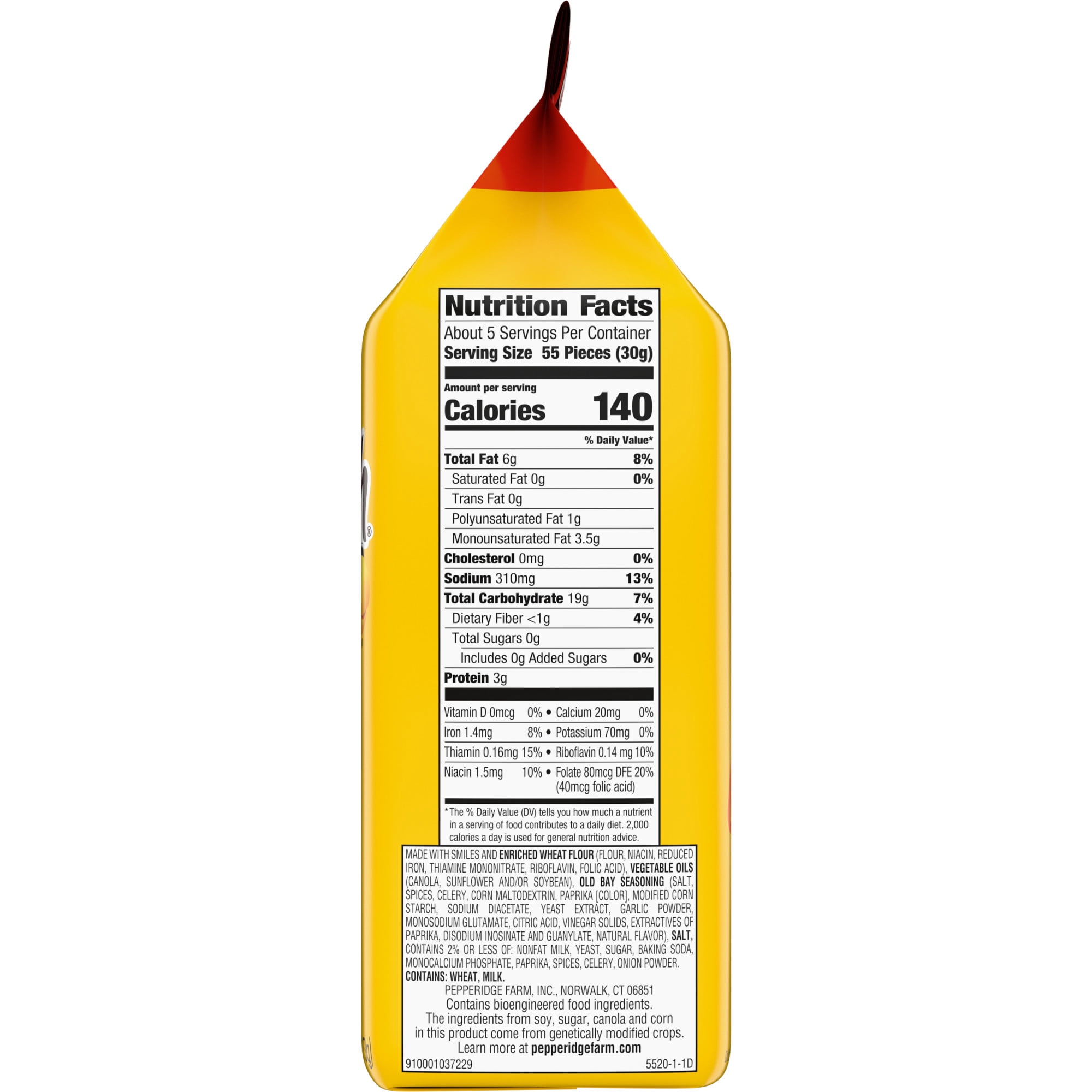 Goldfish Old Bay Bag, 6.1 oz Bag