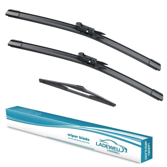 3 Wipers 28" 28" 12" for Ford Focus 2012-2018 All Weather Original Equipment Automotive Replacement Front Rear Windshield Wiper Blade (Pack of 3)