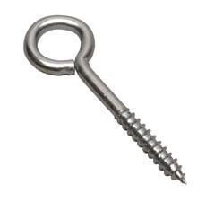 Round Screw Hooks, 14-Piece Pack, 2-9/16" Length, Zinc-Plated Steel For Hanging & DIY