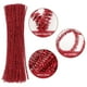 thumbnail image 4 of 100 piezas 30 cm de longitud DIY barra trenzada de felpa adorno de árbol de Navidad niños juguete decoración de Navidad (rojo), 4 of 4