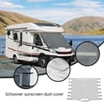 thumbnail image 2 of Housse de Remorque de Voyage RV, 4 Couches Housse de Camping RV avec 7 Fixations Réglables et Sangles Étanches Lumières LED Déchirables, Coupe-Vent, 2 of 8