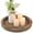 Retro Color, variant on GYTY [1pc Rustic Wooden Serving Tray] 1pc Art Deco Style Rustic Round Wooden Serving Tray, Versatile Farmhouse Decor Wooden Plate, for Kitchen Counters, Home Decor, Coffee Table Centerpieces