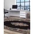 thumbnail image 5 of Unique Loom Reza Collection Area Rug - Washington (4' 1" x 6' 1" Rectangle Black/Gray), 5 of 7