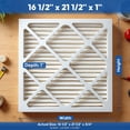 thumbnail image 3 of Aerostar 16.5x21.5x1 MERV 13 Pleated Air Filter, 4 Pack, Furnaces Filter, HVAC Filter, 3 of 7