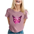 thumbnail image 1 of TSADFHJI Hauts et Robes d'Été Mode Décontractée pour Femmes Imprimé Ruban Promotionnel International T-Shirt à Manches Courtes Col Rond TTG, 1 of 5