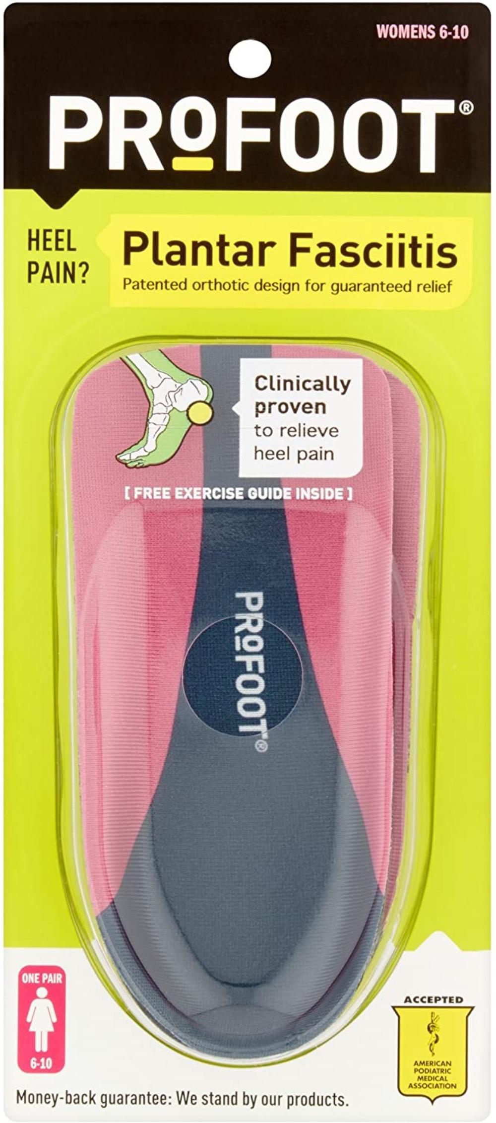 ProFoot Plantar Fasciitis Orthotics, Women�s 610, 1 Pair