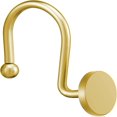thumbnail image 2 of SNNROO Black Shower Curtain Hooks  Rustproof Shower Curtain Rings for Bathroom  Metal Shower Hooks for Shower Curtain Rod  Modern Decorative Shower Curtain Hangers Set of 12  Round Heavy, 2 of 4