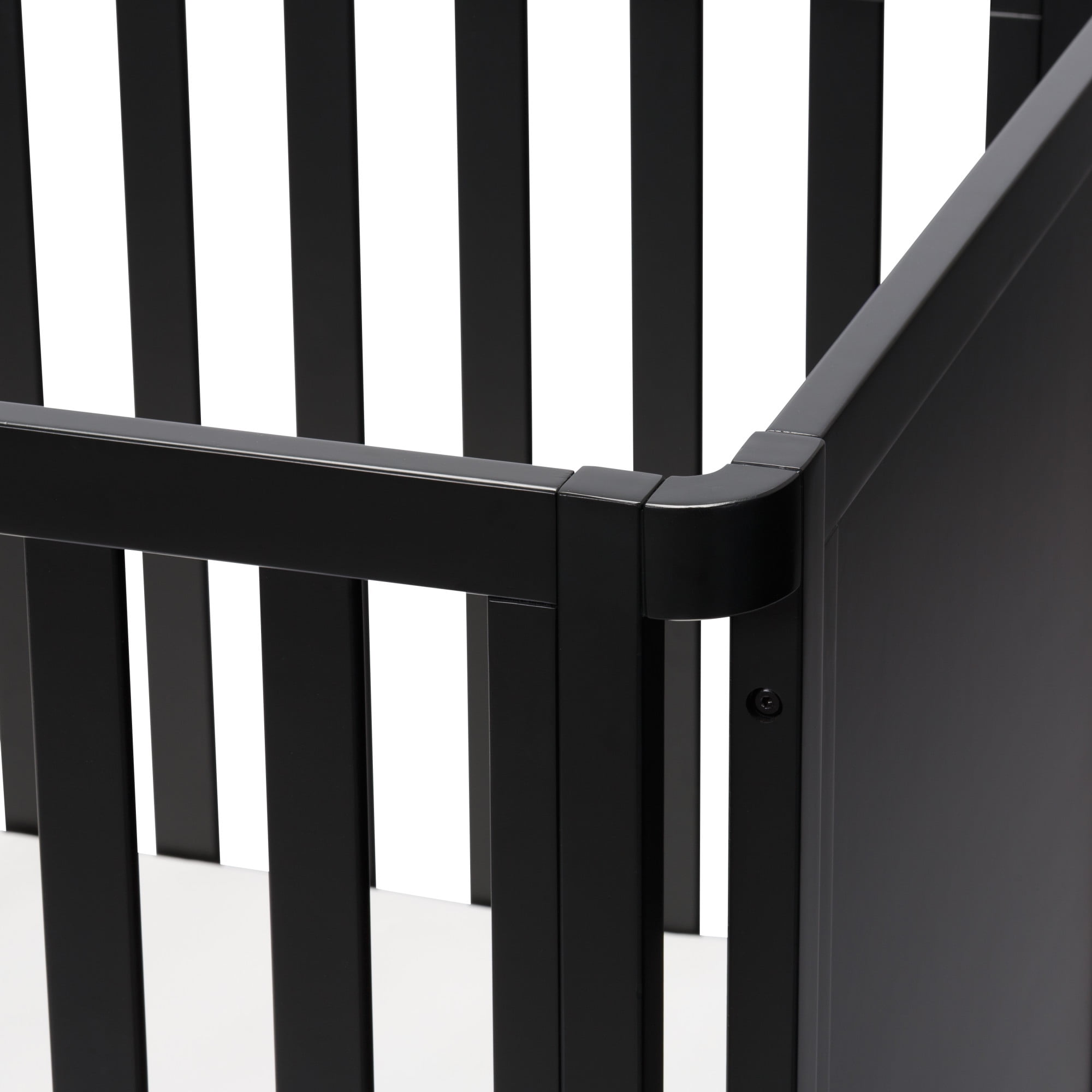 Little Seeds Aster 4-in-1 Convertible Crib, Black
